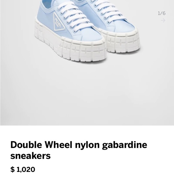 PRE OWNED PLATFORM PRADA SNEAKERS - Picture 7 of 8